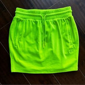 ADIDAS ORIGINALS x JEREMY SCOTT Neon Velour Track Skirt Sz MED